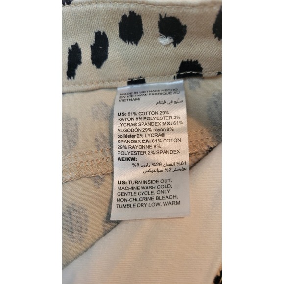 Chicos So Slimming Girlfriend‎ Slim Leg Ankle Animal Print  Size 0/28 - Picture 5 of 8